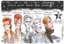 DAVID BOWIE by Zapiro