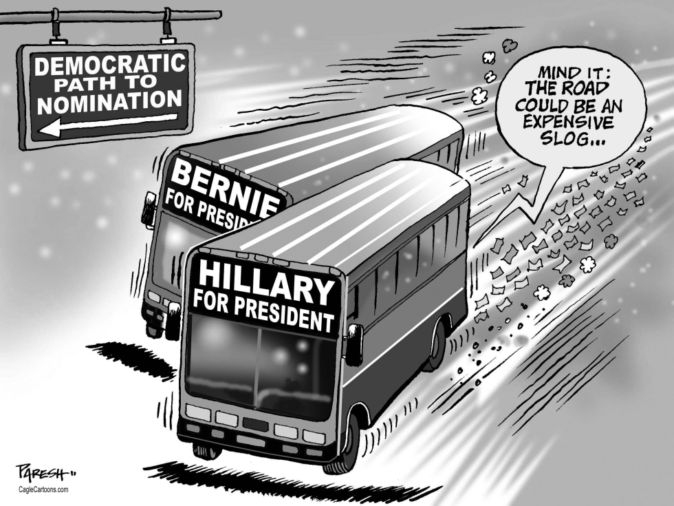 Hillary and Bernie Sanders