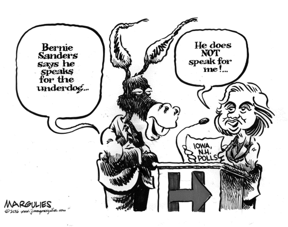 Sanders and Clinton