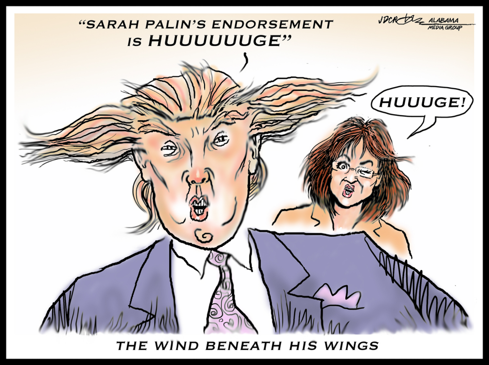 Sarah Palin's HUUUGE endorsement of Trump