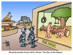 DAVOS 2016 THEME ROBOTS by Arend Van Dam
