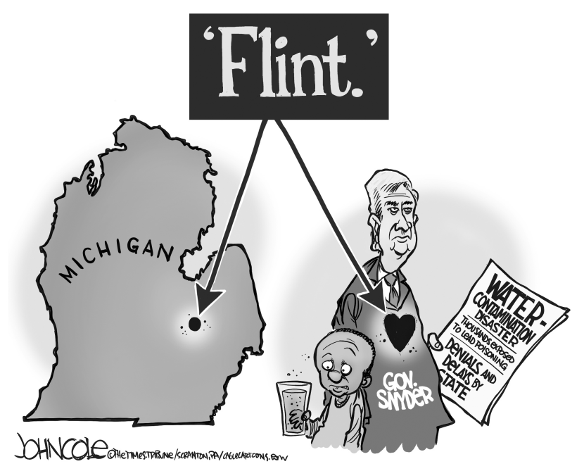 Flint-hearted response BW