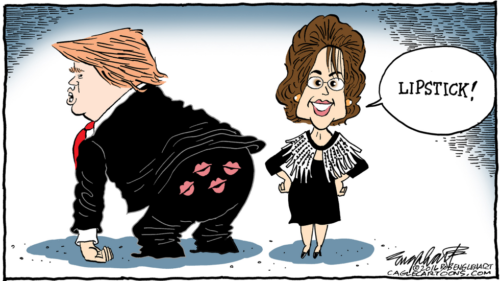  PALIN AND TRUMP by Bob Englehart