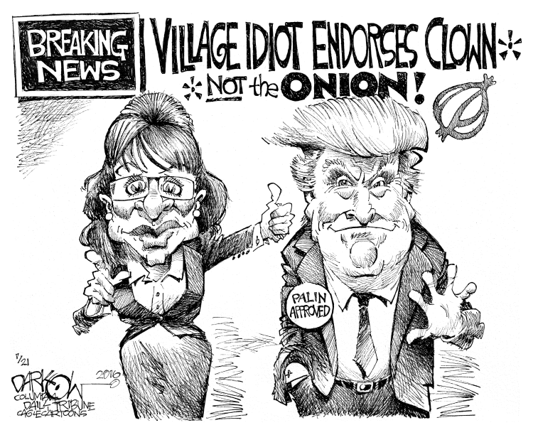 Village Idiot Endorses Clown