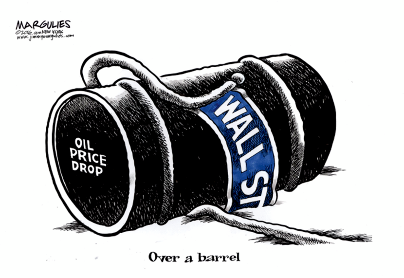 Wall Street and oil prices color