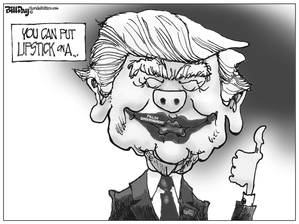 Donald Trump LIPSTICK on a Pig