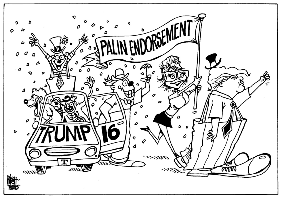 PALIN AND TRUMP, B/W