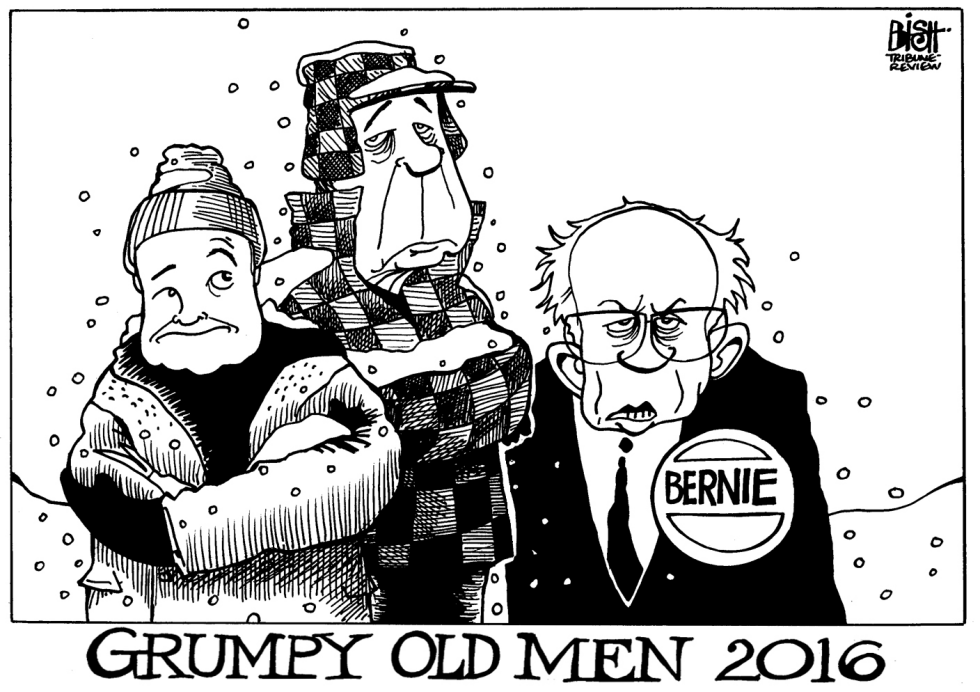 GRUMPY OLD SANDERS, B/W