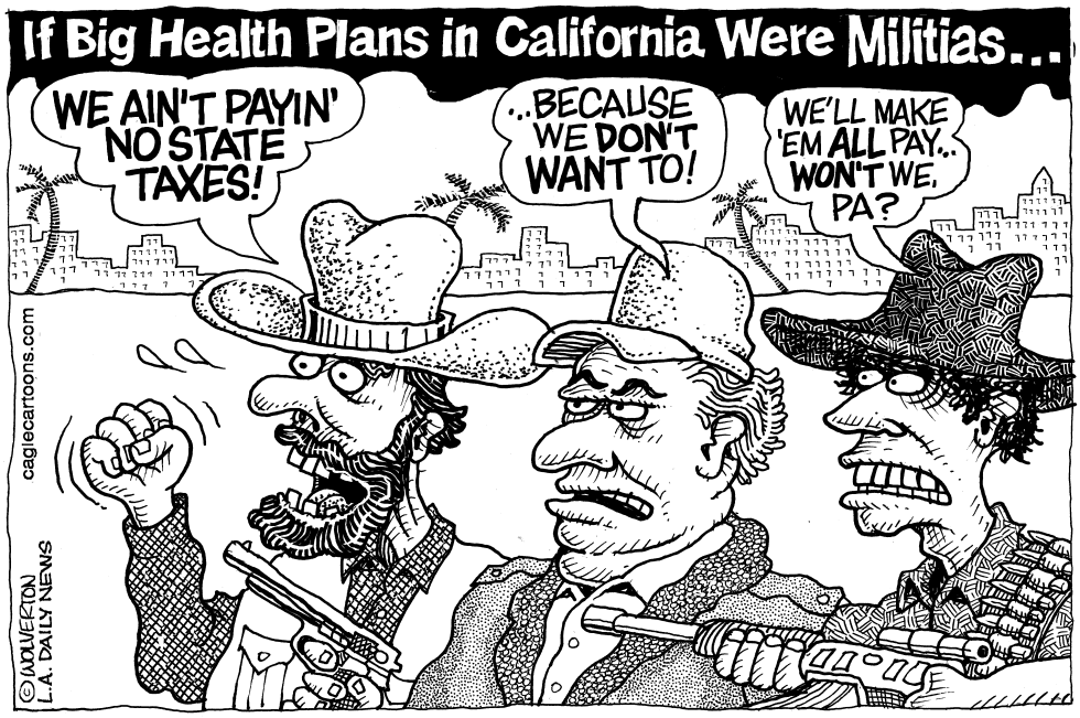 LOCAL-CA Big Health Insurers and State Tax