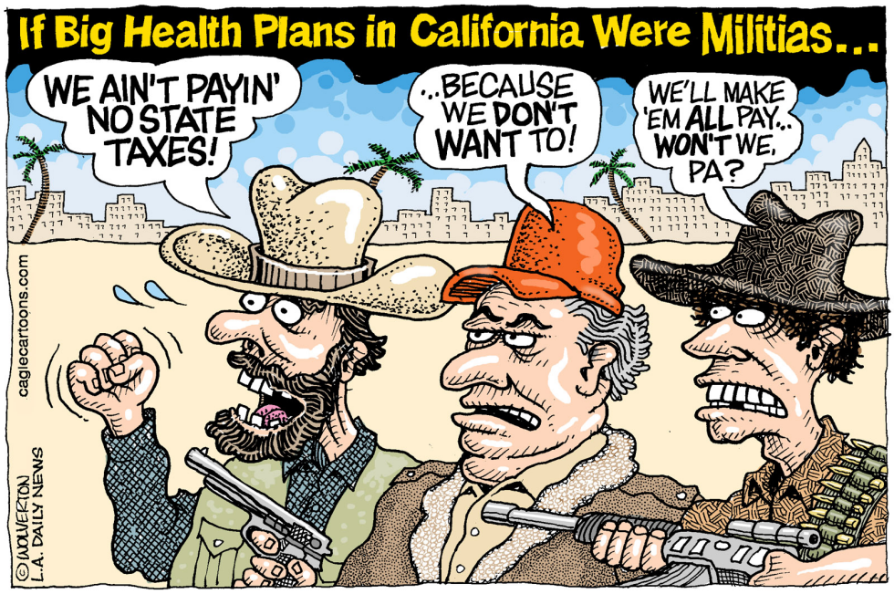 LOCAL-CA Big Health Insurers and State Tax COLOR