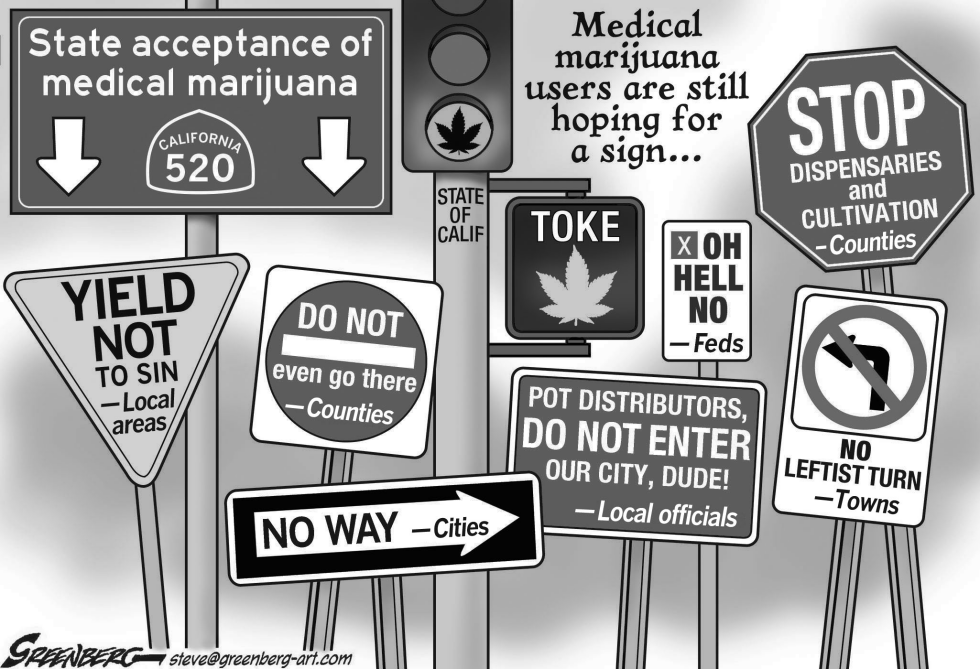 CALIF marijuana laws bw