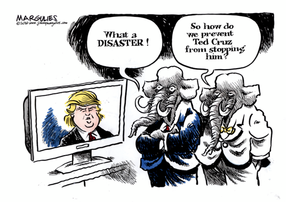 Republicans, Trump and Cruz color