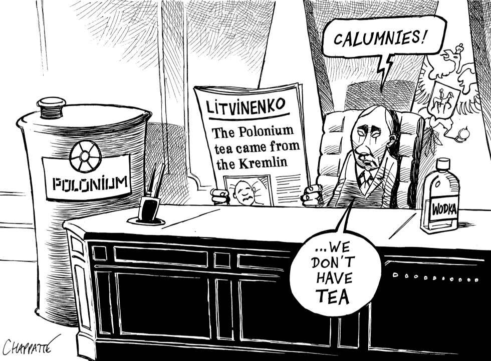  BRITISH INVESTIGATION LEADS TO PUTIN by Patrick Chappatte