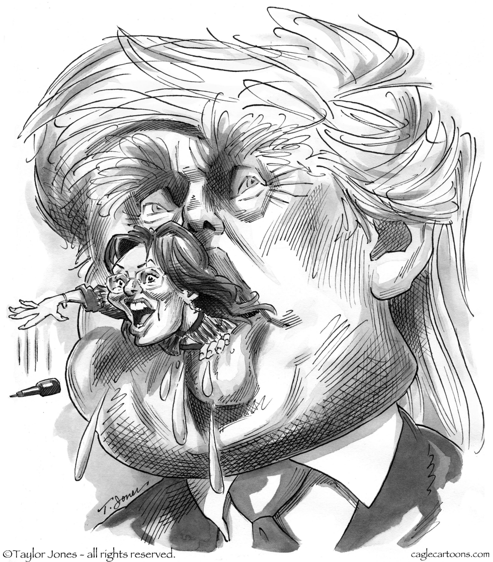  BAD CASE OF TRUMP MOUTH by Taylor Jones