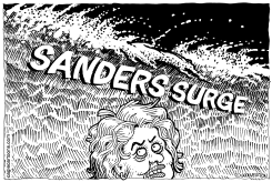 SANDERS SURGE by Monte Wolverton