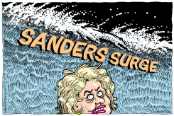 SANDERS SURGE  by Monte Wolverton