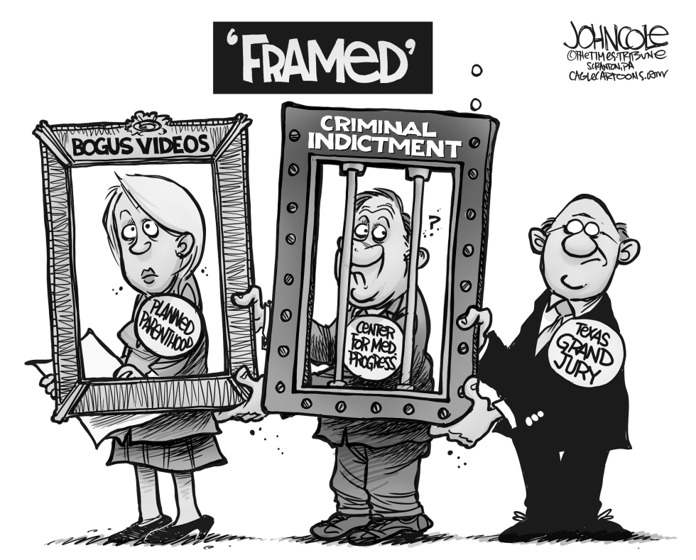 Planned Parenthood framed BW