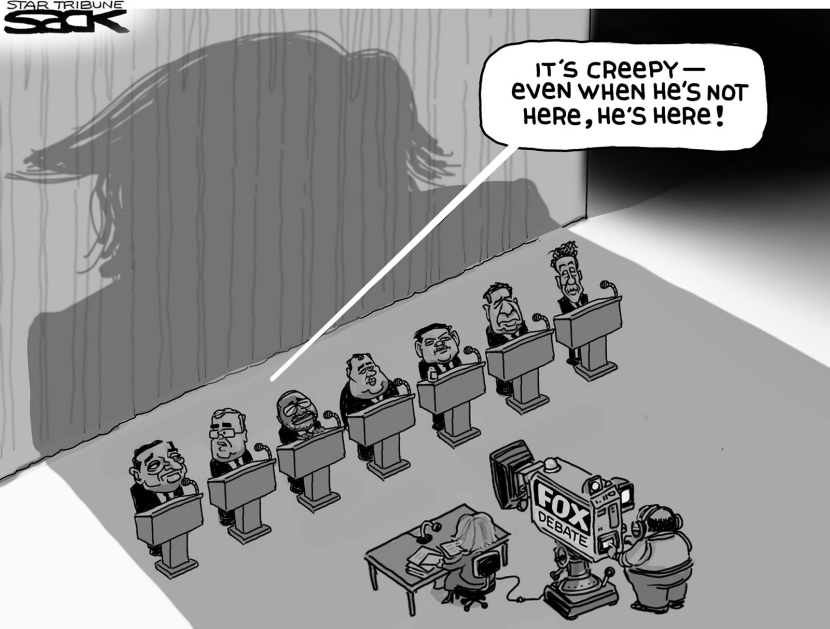 Trump Shadow at Debate