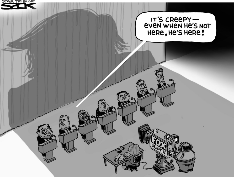 Trump Shadow at Debate