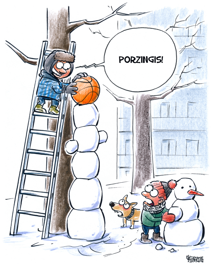 Porzingis snowman