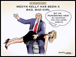 TRUMP SPANKS MEGYN KELLY by J.D. Crowe