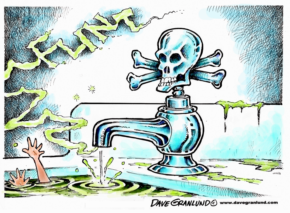  FLINT TOXIC WATER CRISIS by Dave Granlund