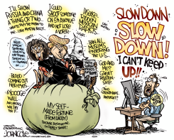 THE DONALD AND CARTOONISTS  by John Cole