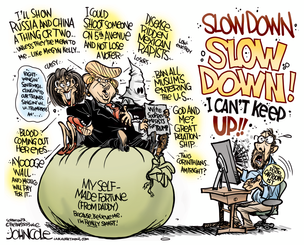 The Donald and cartoonists COLOR