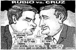 RUBIO VS CRUZ VS TRUMP by Monte Wolverton