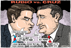 RUBIO VS CRUZ VS TRUMP  by Monte Wolverton