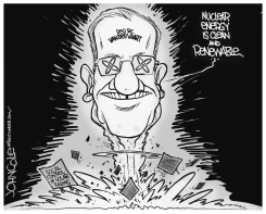 LOCAL NC  NUCLEAR VERSUS SOLAR POWER BW by John Cole