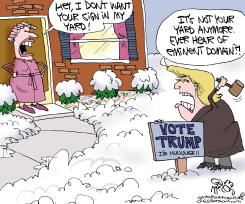 TRUMP'S YARD SIGN  by Gary McCoy