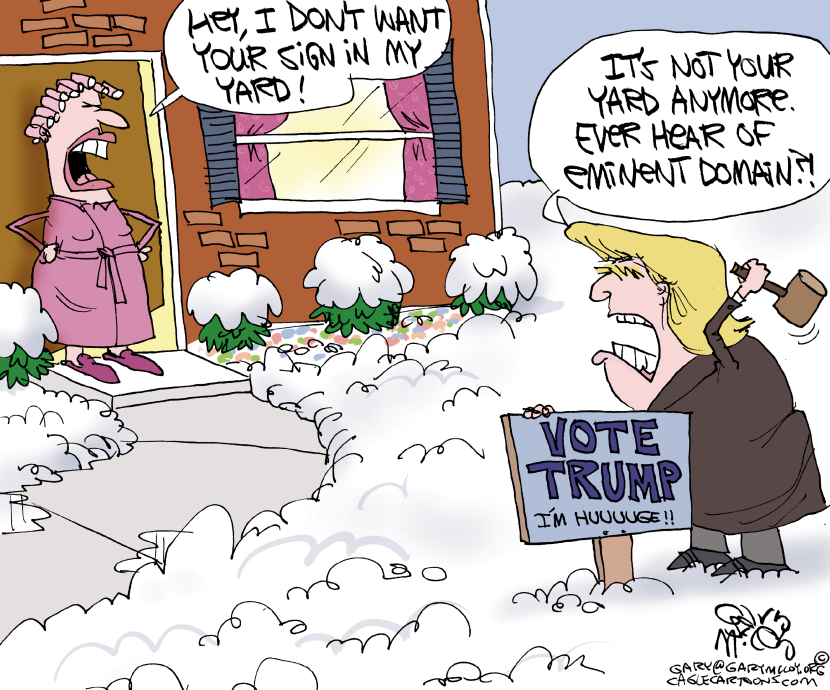Trump's Yard Sign COLOR