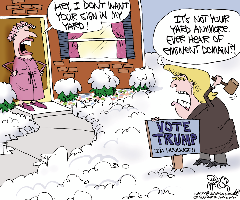 Trump's Yard Sign COLOR