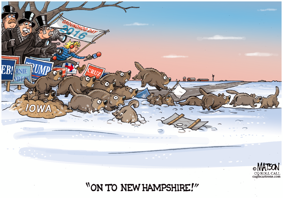 Groundhogs Move On To New Hampshire Cartoons