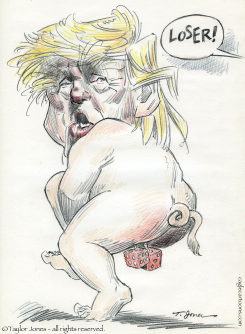 TOUGH NIGHT FOR THE DONALD -  by Taylor Jones