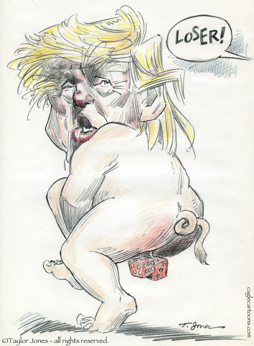 Tough Night for The Donald - COLOR