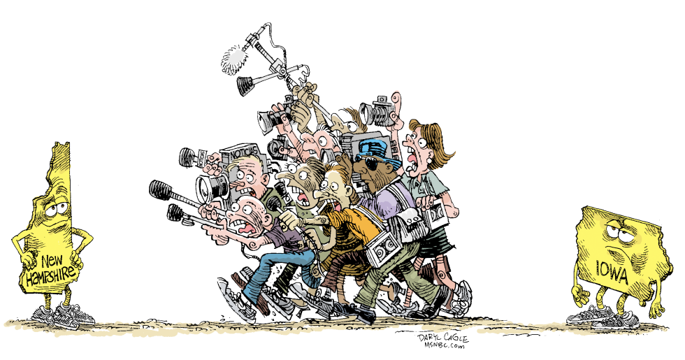  DESPUES DEL CAUCUS EN IOWA  by Daryl Cagle