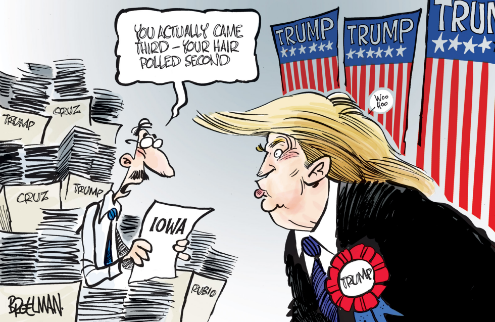 Donald Trump comes second