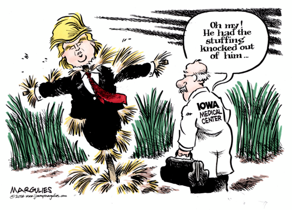 Trump and Iowa color