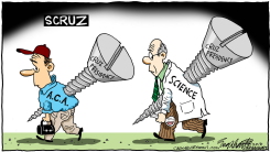 TED CRUZ WINS  by Bob Englehart