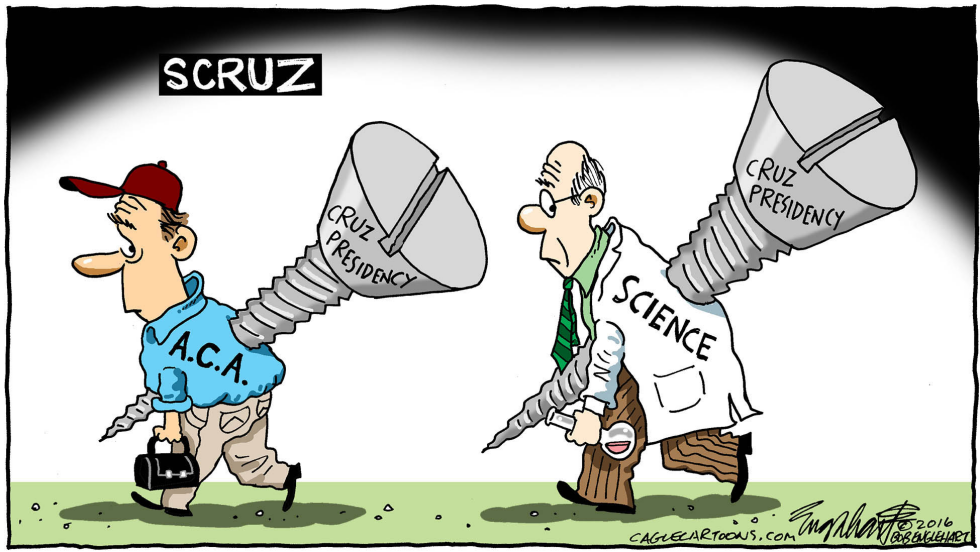  TED CRUZ WINS by Bob Englehart