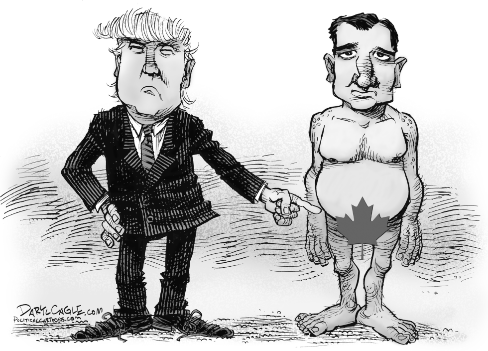 Trump and Cruz Maple Leaf