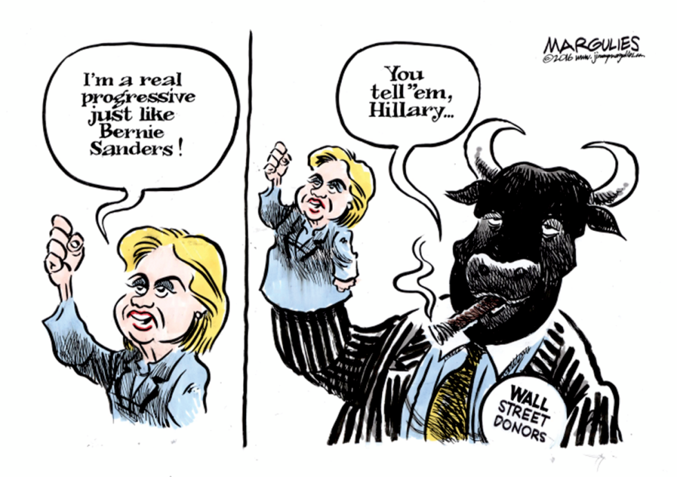 Hillary and donors color