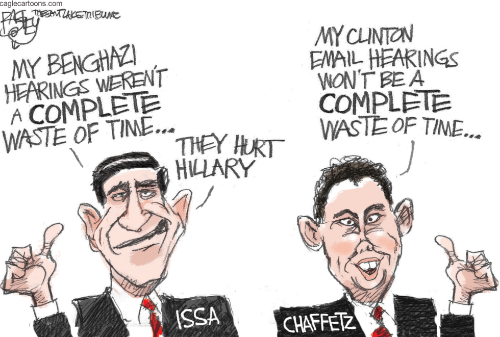  CLINTON PROBES by Pat Bagley