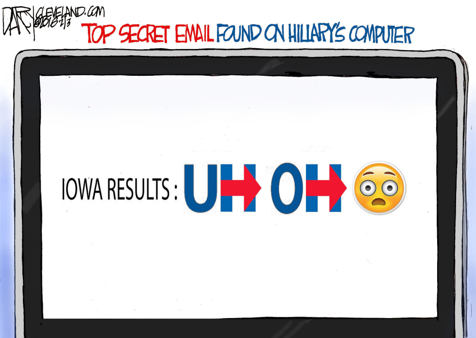 Hillary Email and Iowa result