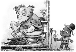 FLINT MICHIGAN REPUBLICANS AND WATER by Daryl Cagle