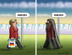 THE SHOPPING ADDICTION OF MRS ANGELA MERKEL by Marian Kamensky