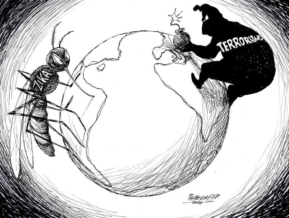 Virus Global Zika e Isis