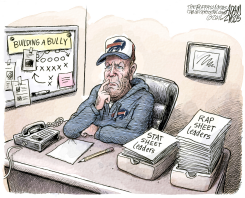 BUFFALO BILLS RAP SHEETS  by Adam Zyglis